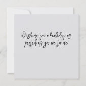 パリジェンヌをパーソナライズするハッピーバースデー (裏面)