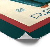 パリジェンヌアールデコ"煙のリングや輪" 1929プリント ポスター (角)