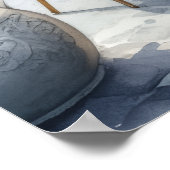 パリジェンヌカフェウィズラベンダー開花 ポスター (角)