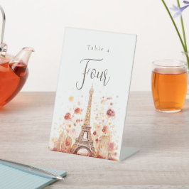 パリジェンヌ結婚のテーブル番号 台座サイン