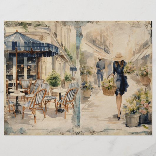 パリジェンヌ通り市場カフェジャンクジャーナルページ (裏面)