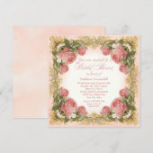 パリジェンヴィンテージローズ邸宅ウェディングシャワー 招待状 (正面/裏面)