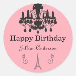パリジャンをテーマにした – サークルステッカー ラウンドシール