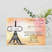 パリジャンウォーター結婚式招待状 招待状 (スタンド正面)