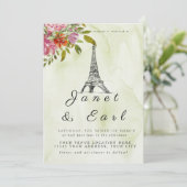 パリジャンエッフェルタワー結婚式招待状 招待状 (スタンド正面)