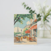 パリジャンカフェウィズエッフェルビュー シーズンポストカード (スタンド正面)