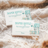 パリジャンカフェボンジュールベビーベイビーシャワーオムツ エンクロージャーカード