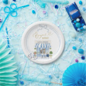 パリジャンカフェボーイベビーシャワー ペーパープレート (パーティー)