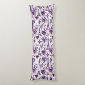 パリジャンチャームパープルエッフェルタワー&フローラ ボディピロー (裏面 (縦))