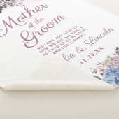 パリジャンチャームブルー&ピンクマザーオブザグルーミング シェルパブランケット (3/4)