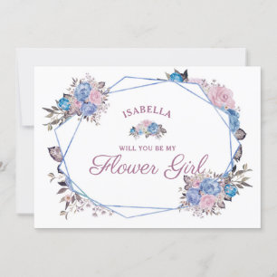パリジャンチャームBe My Flower Girl Proposal Card