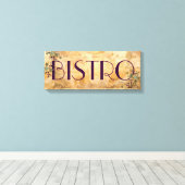 パリジャンビストロサイン キャンバスプリント (インサイチュ (ウッドフロア))