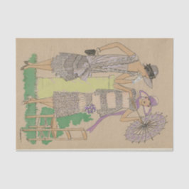 パリジャンファッションフラッパー 薄葉紙