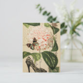 パリジャンファッションフランスのの植物芸術 ポストカード (スタンド正面)
