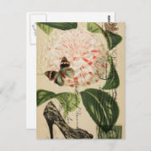 パリジャンファッションフランスのの植物芸術 ポストカード (正面/裏面)