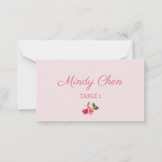 パリジャンブライダルシャワー名札 ノートカード (正面)