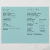 パリジャンライツ結婚式 プログラム (裏面)