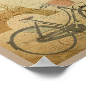 パリジャンヴィンテージウィズエッフェルタワー ポスター (角)