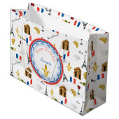 パリジャン誕生日 ラージペーパーバッグ (正面アングル)