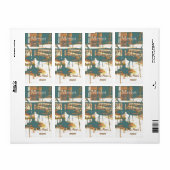 パリジャン通りカフェ椅子 ラベル (フルシート)