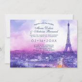 パリジャン・アムール・エテルネル(Amour Éternel à la Parisienne)フォト 招待状 (正面)
