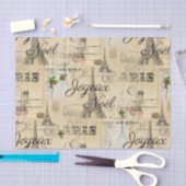 パリジョユーノールクリスマスヴィンテージティッシュペーパー 薄葉紙 (クラフト)