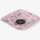 パリジョユーノールパーソナルピンククリスマスプレート ペーパープレート (傾斜あり)