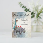 パリスおもしろいコラージュの日付を保存 案内ポストカード (スタンド正面)