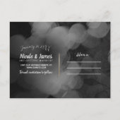 パリスきらきら光るグラマールスパークルフランスSave the Date 案内ポストカード (裏面)