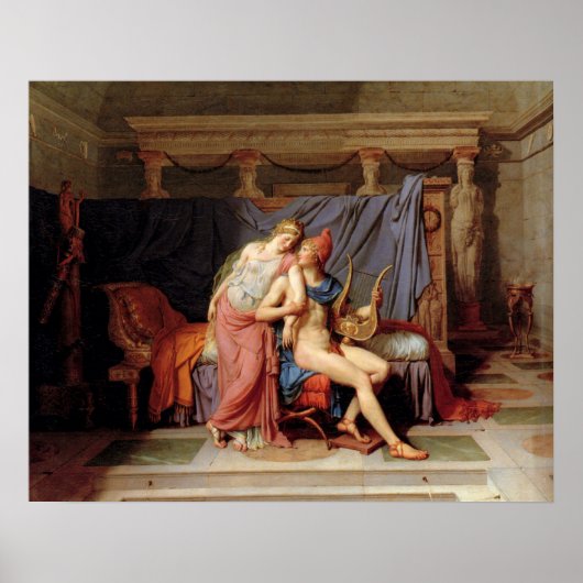 パリスとヘレネーの求愛 ポスター (正面)