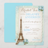 パリスのブライダルシャワーティーパーティー招待状 招待状 (正面/裏面)