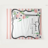 パリスのブライダルシャワー　バックドロップ　フォトブース タペストリー (正面(横))