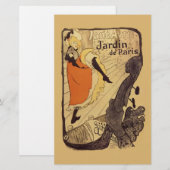 パリスの庭 - トゥールーズ・ロートレック 便箋 (正面/裏面)