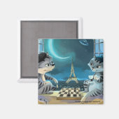 パリスアットナイトスクエアマグネット2インチ マグネット (正面/裏面)