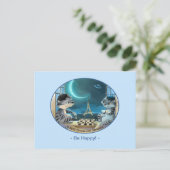 パリスアットナイトポストカード – Happy ポストカード (スタンド正面)