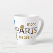 パリスアトラクションズモアパリスゲストレンデングリッター カフェラテマグ (右アングル)