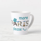 パリスアトラクションズモアパリスゲスブルーグリッター カフェラテマグ (右アングル)