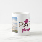 パリスアトラクションズモアパリスプリーズピンクグリッター コーヒーマグカップ (中央)