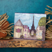 パリスインスパイアシティスケープとエッフェル塔プラーク フォトプラーク (側面)