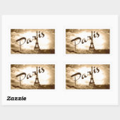 パリスインセピア 長方形シール (シート)