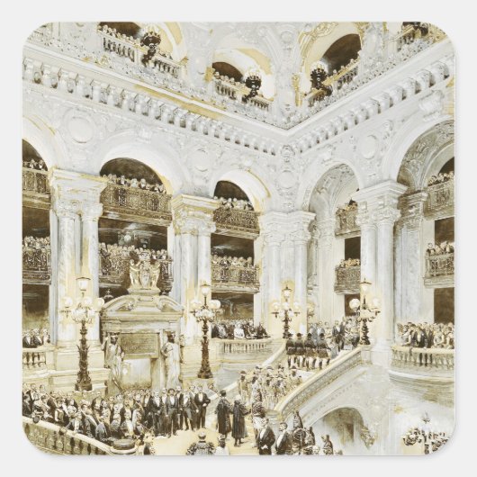 パリスオペラハウスの開業 スクエアシール (正面)