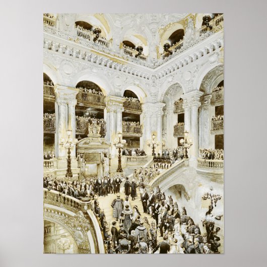 パリスオペラハウスの開業 ポスター (正面)