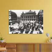 パリスオペラハウス前の交通 キャンバスプリント (インサイチュ (リビング))