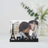 パリスカイラインエッフェルタワーカスタム写真 ポストカード (スタンド正面)