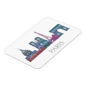 パリスカイラインカラー建物 マグネット (左側)