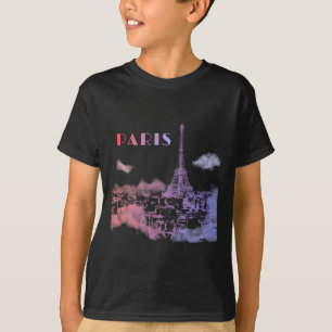 パリスカイラインシティトラベルエッフェルトワーフランス Tシャツ