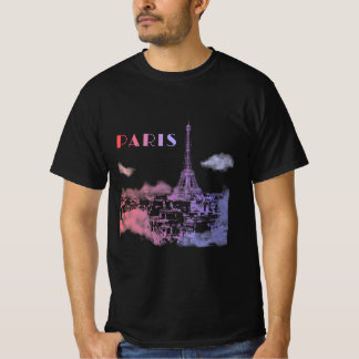 パリスカイラインシティトラベルエッフェルトワーフランス Tシャツ