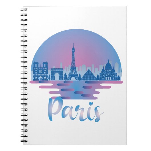 パリスカイライン – フランス旅行 ノートブック (正面)