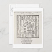 パリスガーデンのオランダのリーガーまたはマナーハウス ポストカード (正面/裏面)