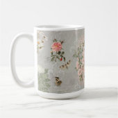 パリスクリプトエレガントヴィンテージガーリーエッフェルタワー コーヒーマグカップ (左)